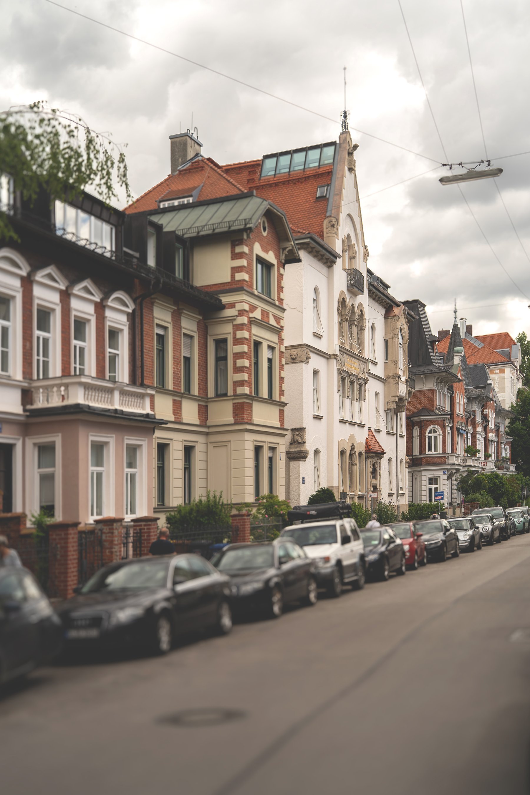 Altbaufassaden in München-Schwabing